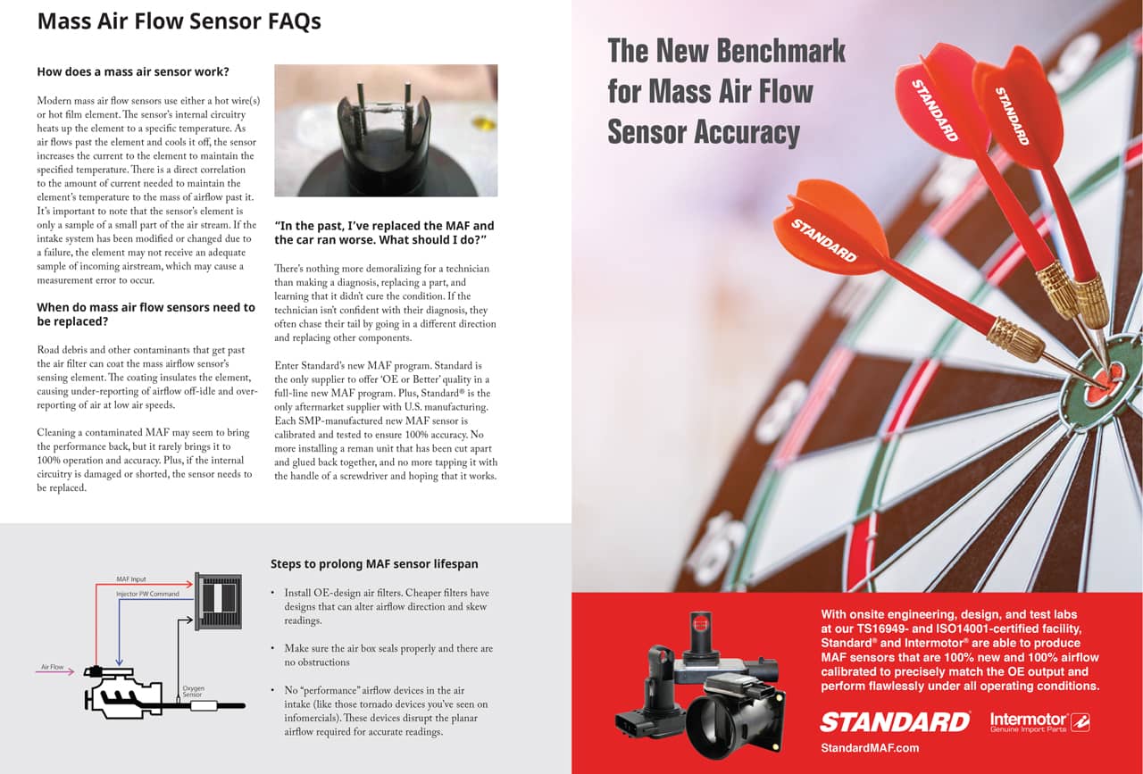 MAF sensor article and ad